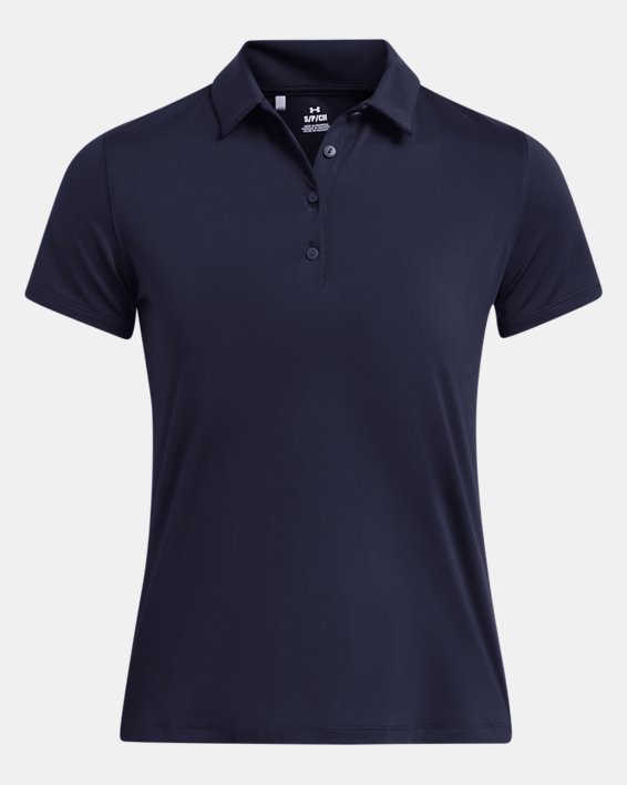 UA Playoff Kurzarm-Poloshirt für Damen, Blue, pdpMainDesktop image number 2